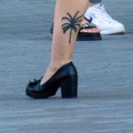 Tatuaż z palmą na dole lewej nogi dziewczynki - 17.09.2020 - 2