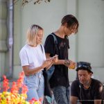 وشم علامة الاختيار في دائرة على ذراع رجل - وشم الشارع - وشم الشارع - 09/21 / 2020-5