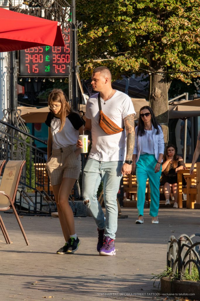 وشم رأس الأسد ورأس الماعز على ذراع الرجل - وشم الشارع - وشم الشارع - 09.21.2019