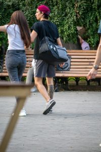 تصميم وشم الماوري مع حيوان في الجزء السفلي من ساق الرجل - وشم شارع وشم - وشم شارع - 09.21.