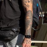 وشم الذئب على ساق الرجل - وشم الشارع - 2020/09/22 - 5