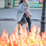 Balonowy tatuaż na dole nogi dziewczyny - Street tattoo -29.09.