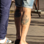 Tatuaże z horroru na nogach faceta - Street tattoo -29.09.2020- 2