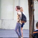 Tatuaż na temat oceanu z wędkarzem na ramieniu faceta - Street tattoo (tatuaż uliczny) -29.09.