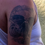 وشم الملاك ينشر الأجنحة على الكتف الأيمن للرجل - وشم شارع الصورة № 13 - 06/27/2021 3