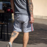 جزء من وشم جمجمة أسفل الساق اليسرى لشخص ما - وشم صور شارع № 13 - 06/27/2021 2