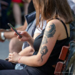 وشم تنين وعثة وصورة لفتاة على كتف الفتاة الأيسر وذراعها - وشم صور شارع № 13 - 06/27/2021 4