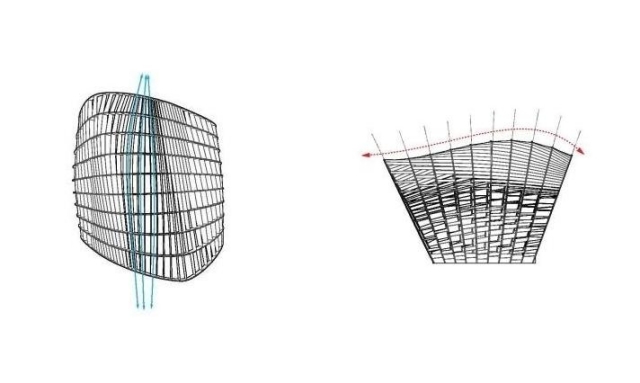 Vstupná baldachýnová konštrukcia pergoly-moderná z recyklovaného teaku
