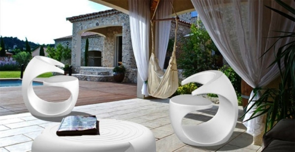 Nápady na vybavenie záhradného nábytku plastový nábytok