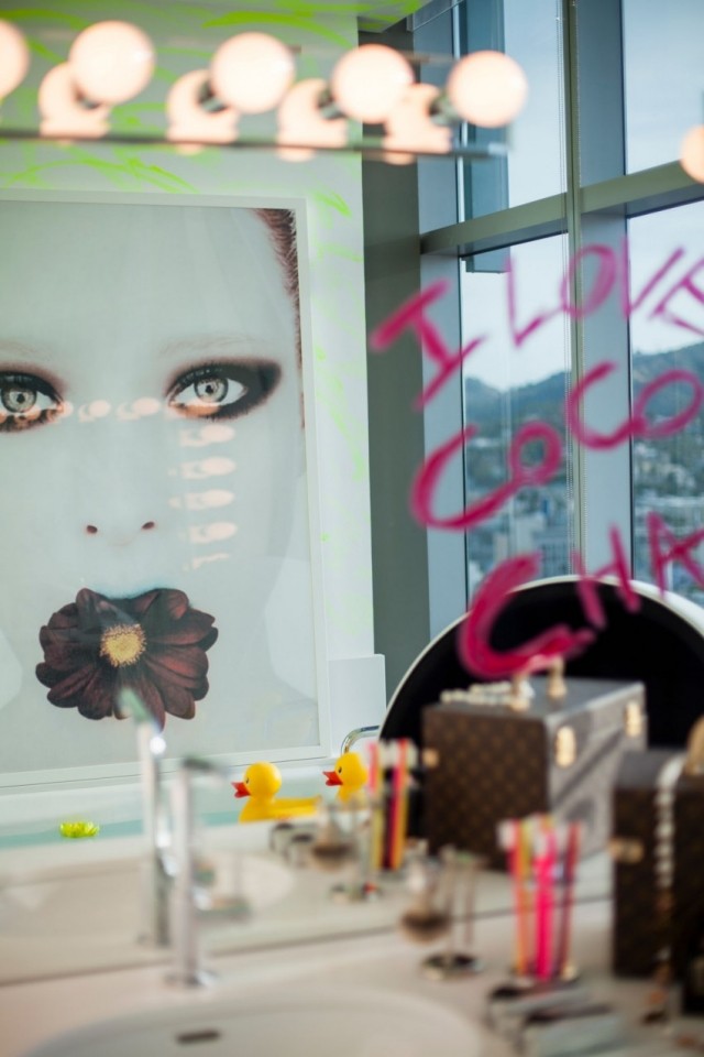 toaletný stolík rozsvieti zrkadlovú dekoráciu steny eklektický toaletný stolík do kúpeľne svetlá zrkadlová dekorácia na stenu