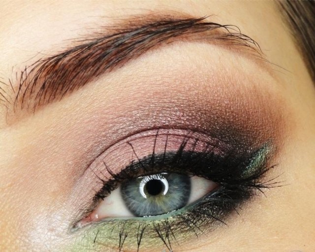 Prechody-farby očných tieňov-dobre rozmazané-nápady-letný-vzhľad