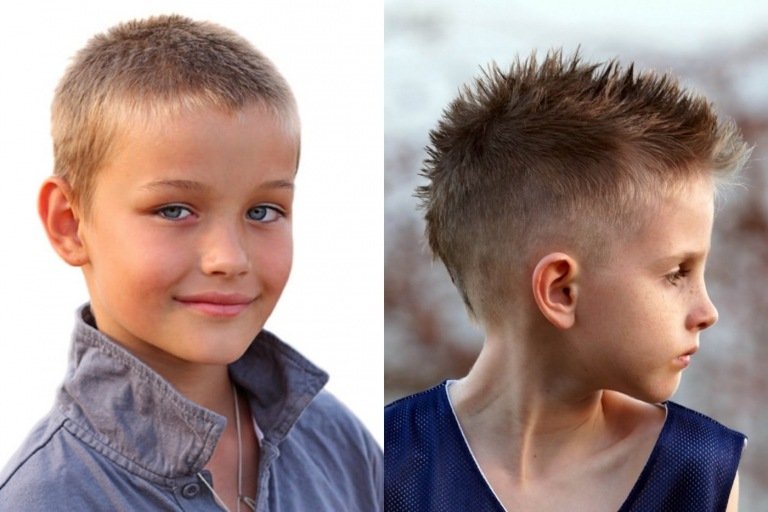 Podrezané účesy pre chlapcov prechod na blond vlasy