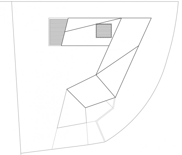 Plán strechy Haus Hofit Izrael