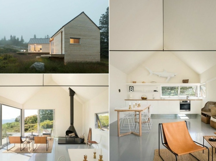 prázdniny-alpy-maine-moderné-zariadenie-kuchyňa-biely krb