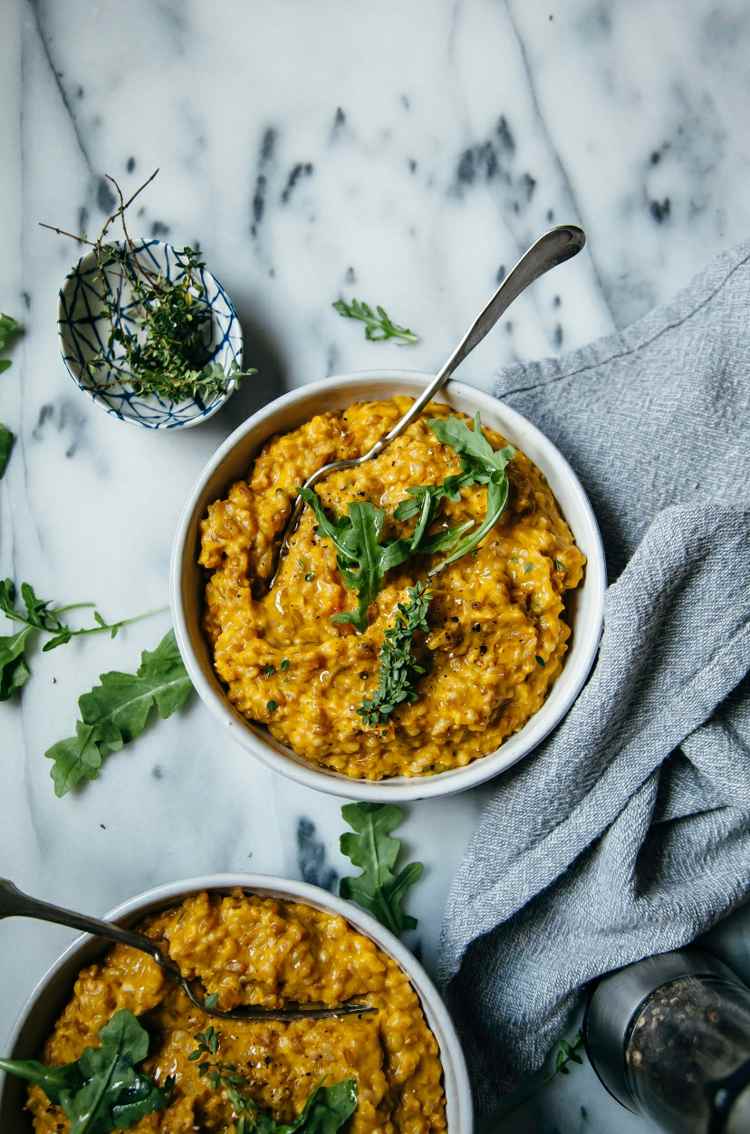 Rizoto-krémovo-tekvicovo-špaldové