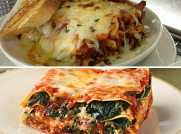 s opečeným chlebom s vegánskymi lasagnami Vegánske lasagne so špenátom-lahodné-a-farmárske-pečivo