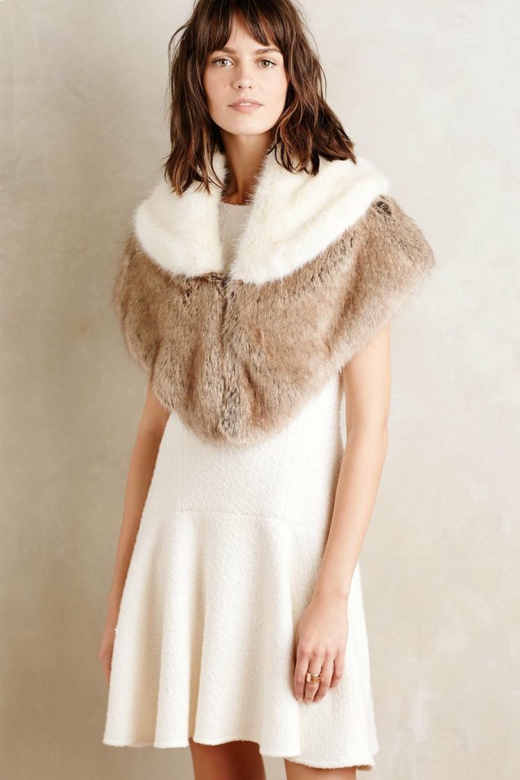 Bolero Helen Moore je tiež bez živočíšnych produktov vegánska móda bolero-helen-moore-kožušina-umelé-šaty-doplnok