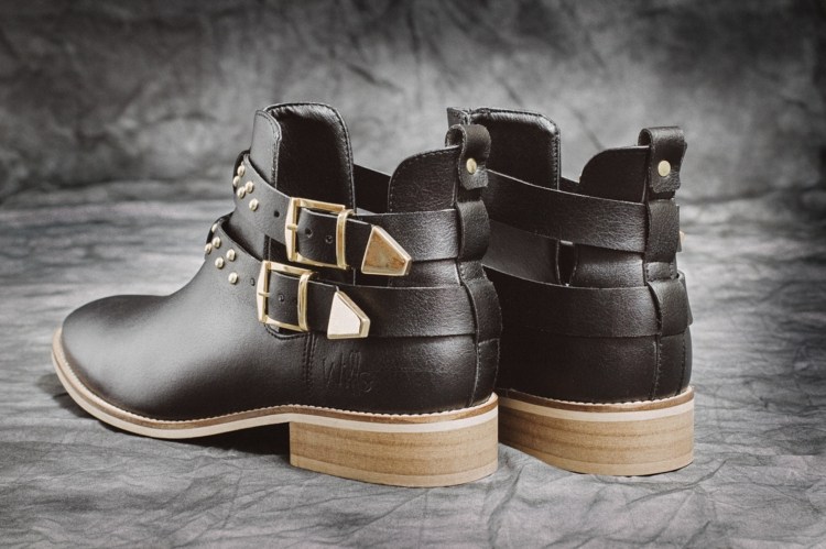 vegánske topánky-vôle-čierna-koženka-nízky podpätok-zima