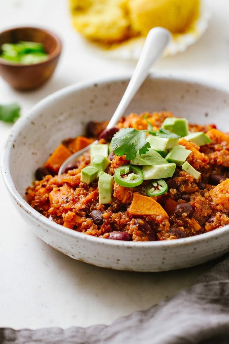 Chilli recept vegánske jednoduché jedlá večera rastlinná diéta