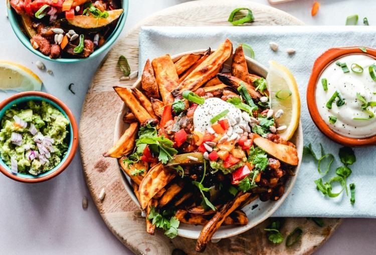 recepty na vegánsku večeru sladké zemiaky v rúre