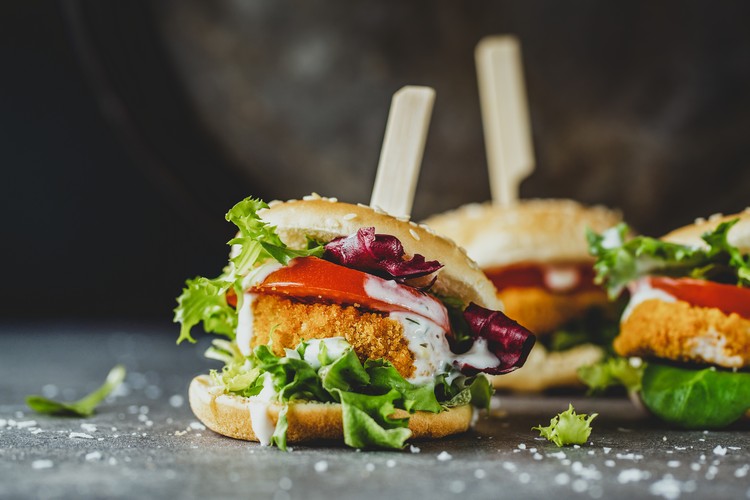 vegetariánsky hamburger s ryžovým grilom recepty bez mäsa