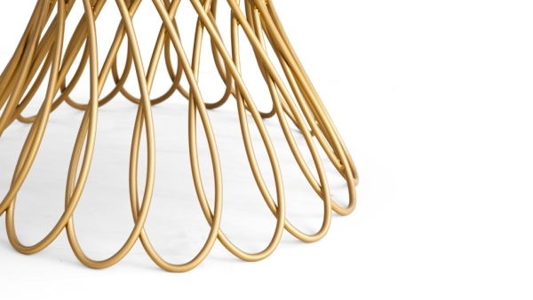 exkluzívny jedálenský stôl koket allure zlatý stôl Dizajn jedálenského stola koket allure zlatý základ