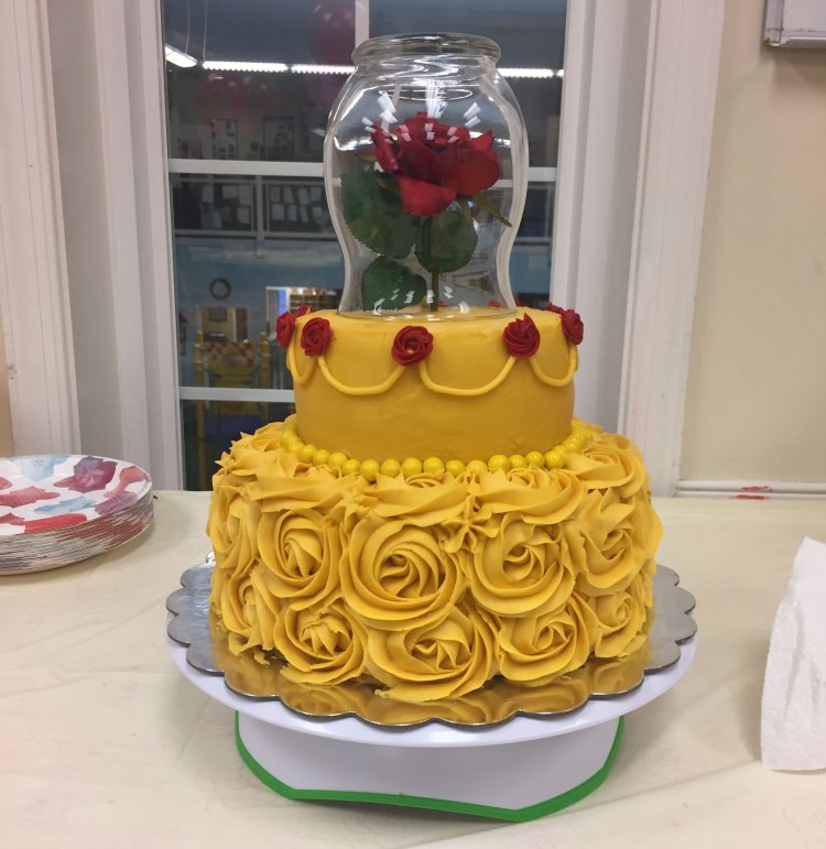 ružový sklenený topper koláč diy nápad