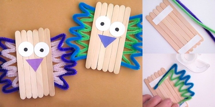 Vtáky vyrábajú zmrzlinové tyčinky a čističe rúrok s batoľatami