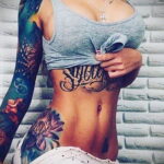 مثال على صورة رسم وشم لفتاة 01/24/2021 №0282 - وشم لفتاة -