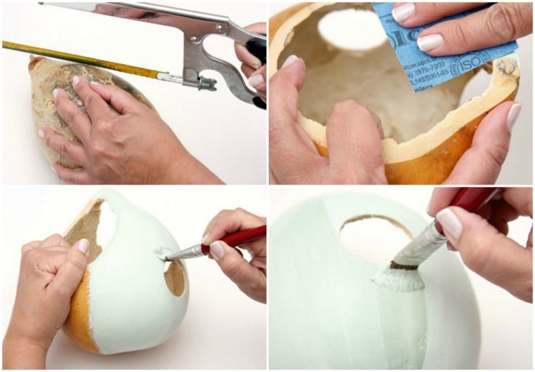 Birdhouse-build-yourself-calabash-cut-paint-white