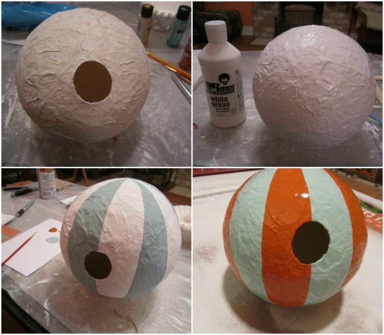 Birdhouse-build-yourself-teplovzdušný balón-farebná-farba-oranžovo-pastelovo-modrá