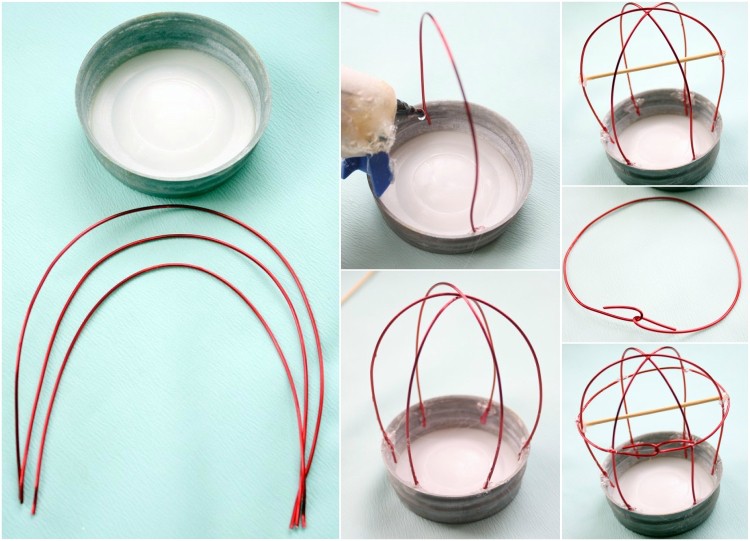 vianočné dekorácie pre vtáčiu klietku