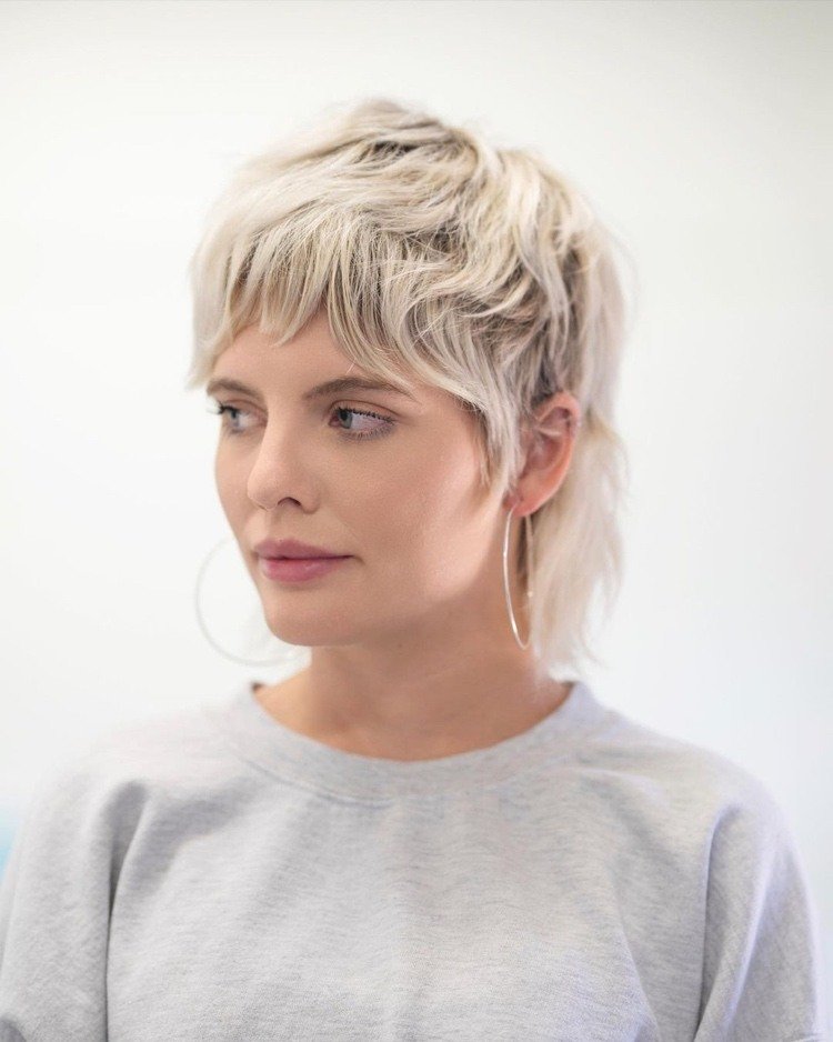 Parížsky účes moderný 2021 v blond