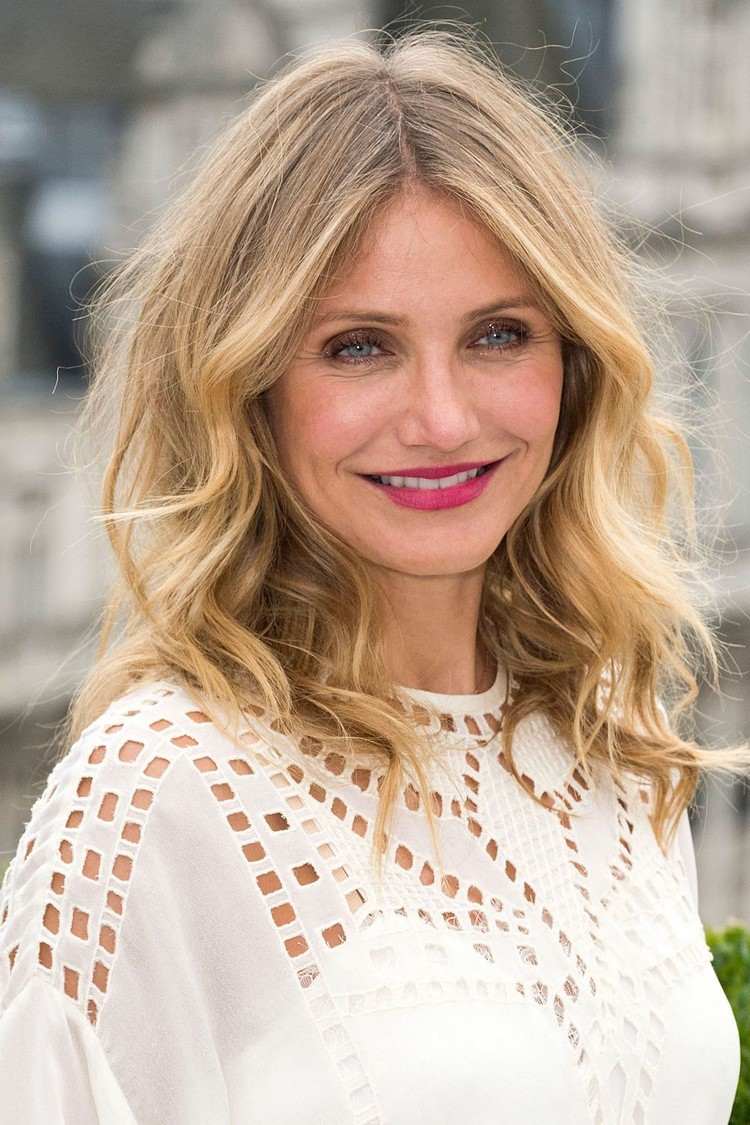 Strih Cameron Diaz pre jemné vlasy
