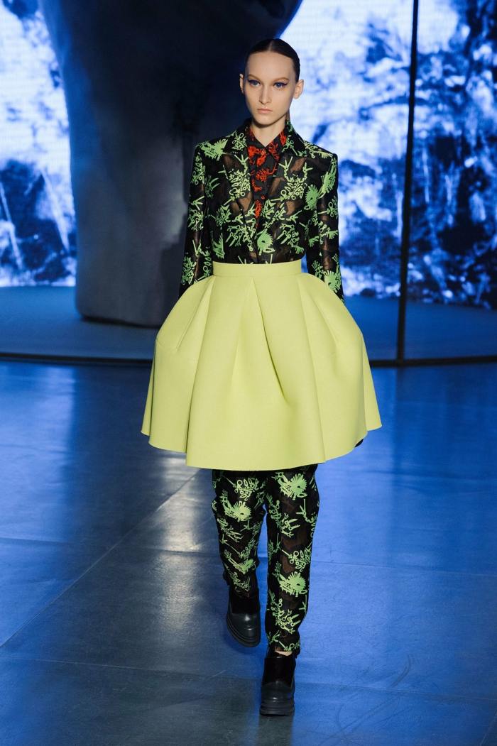Žltá dámska sukňa od Kenzo 2014 Kenzo-žltá sukňa-2014
