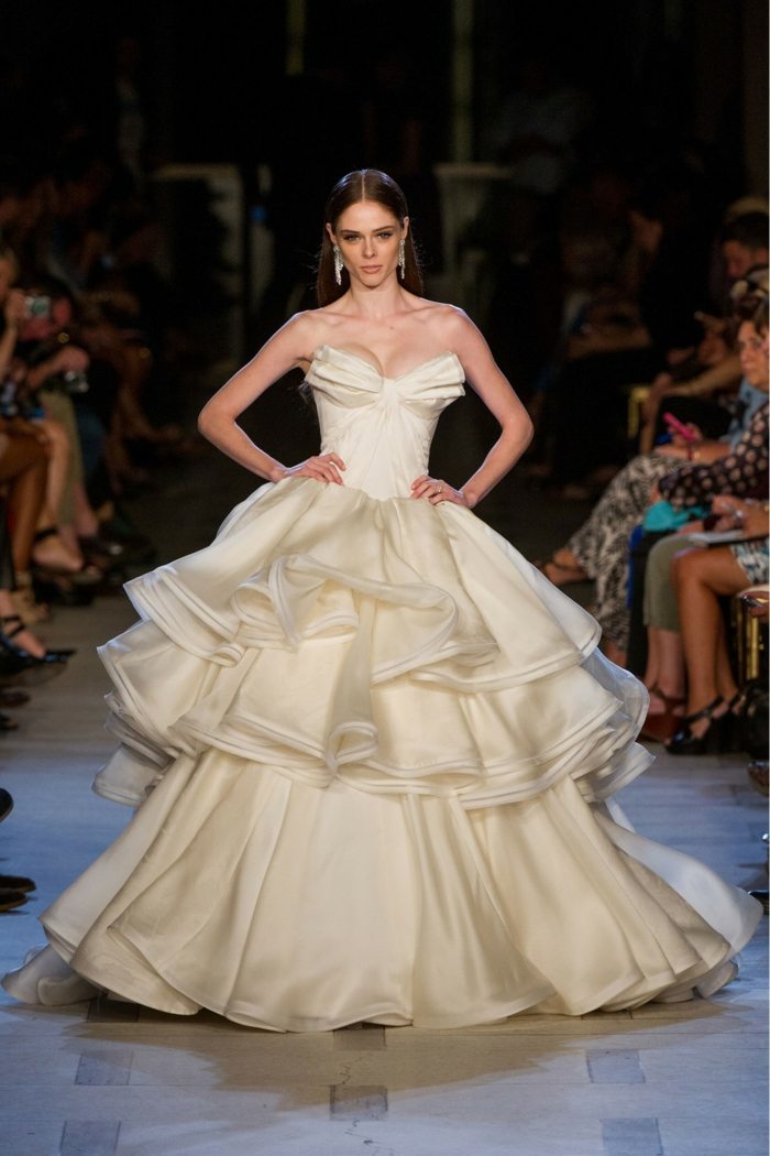 Svadobné šaty Zac Posena z taftu a šifónu Zac-Posen-svadobné-svadobné-saténové-a taftové