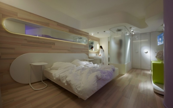 Drevený obklad do spálne B4 Milano