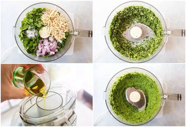 Vyrobte si koriandrové pesto sami v kuchynskom robote krok za krokom