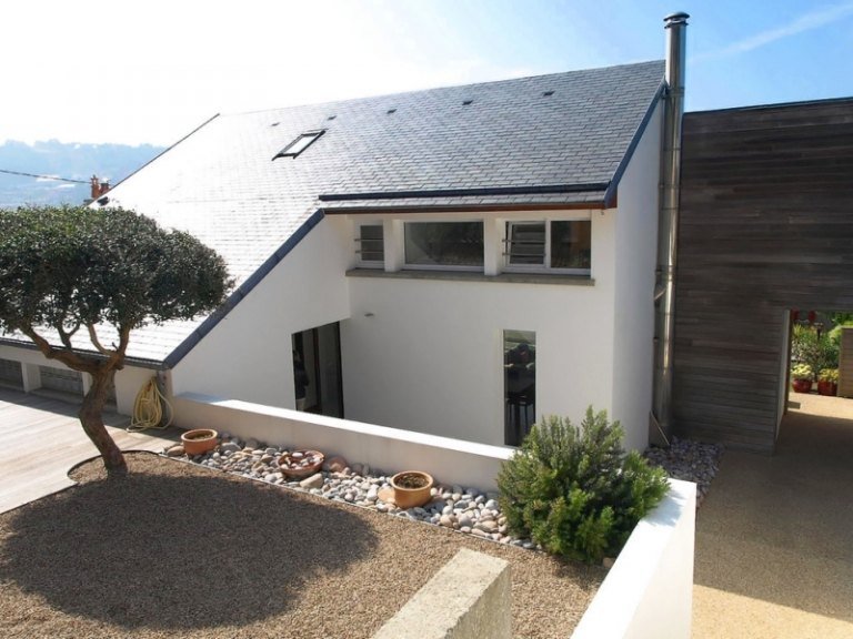 Moderné nápady na dizajn prednej záhrady