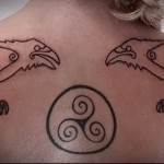 Raven Tattoo On Back
