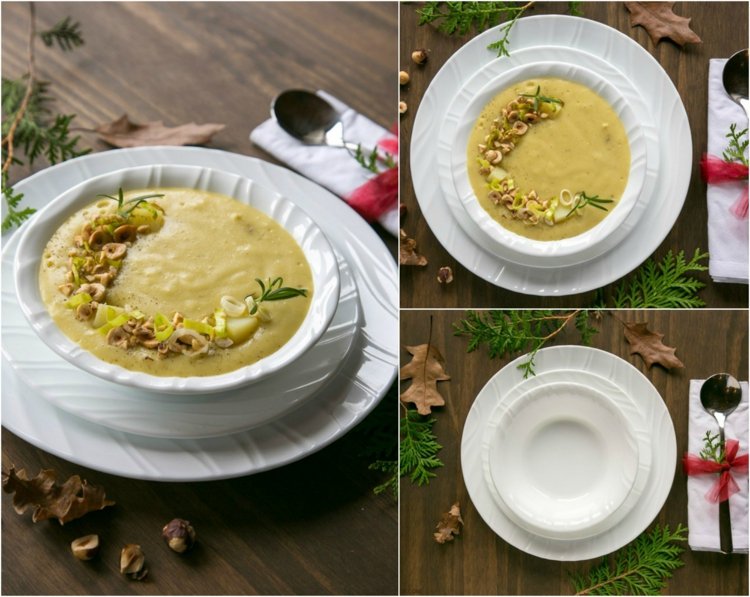 predvianočná polievka varenie poréše lieskových orieškov