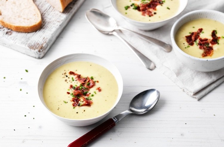 poree zemiaková polievka na Vianoce