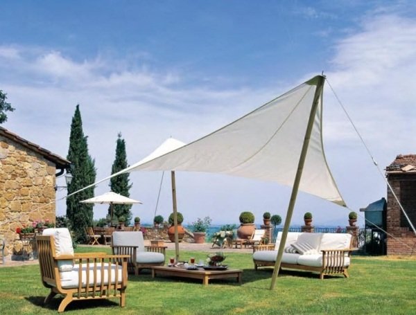 Markíza terasa záhrada natiahnutá tkanina