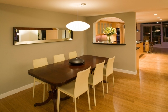 bambusové prírodné materiály atmosféra moderné štýlové nápady parketový jedálenský kút prírodné materiály atmosféra moderná štýlová