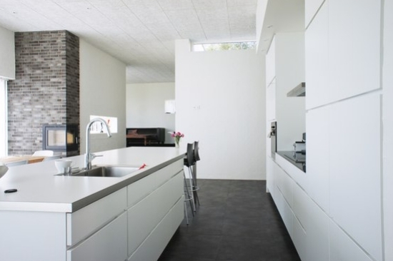 Nástenný obklad stropu kuchyňa Troldtekt Obklady stien a stropov od Troldtekt küche