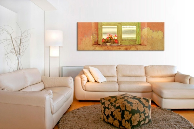 Obývacia izba neutrálna farebná paleta foto tapetový obrázok