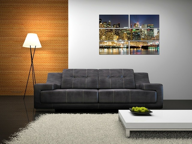 Živé nápady foto stena dizajn moderného nábytku