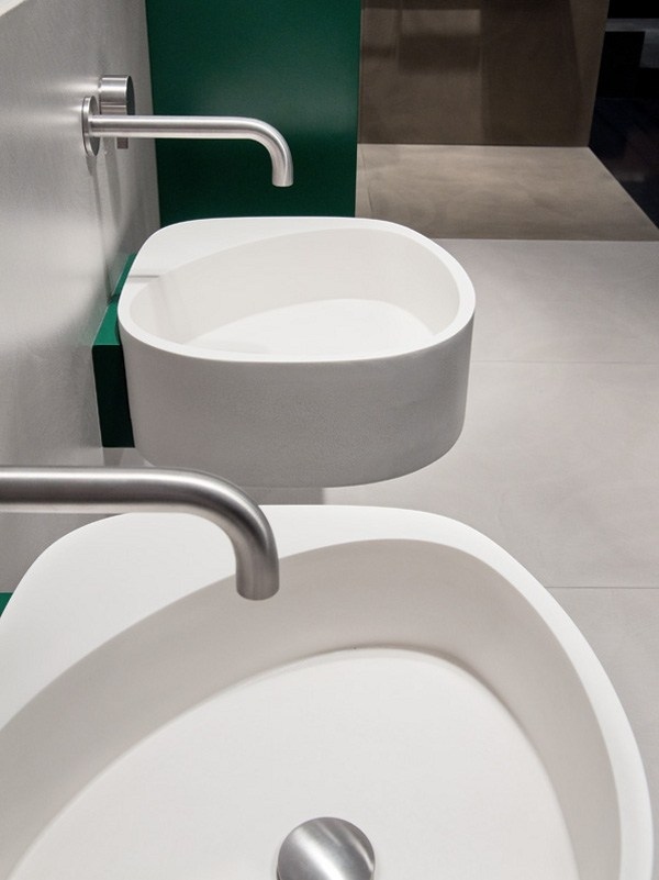 Biely dizajn drezu taliansky Moab-80 Elletre Biely drez Betón trendový dizajn taliansky Moab-80 Elletre