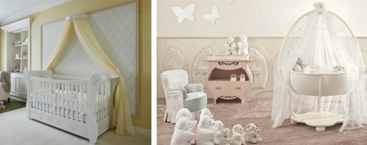 nástenný dizajn dekorácia čalúnenia detskej izby žlté motýle