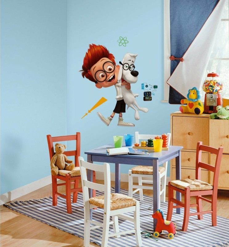 Nástenný dizajn detskej izby 2015 batoľatá čítajúce rohové nálepky na stenu Disney